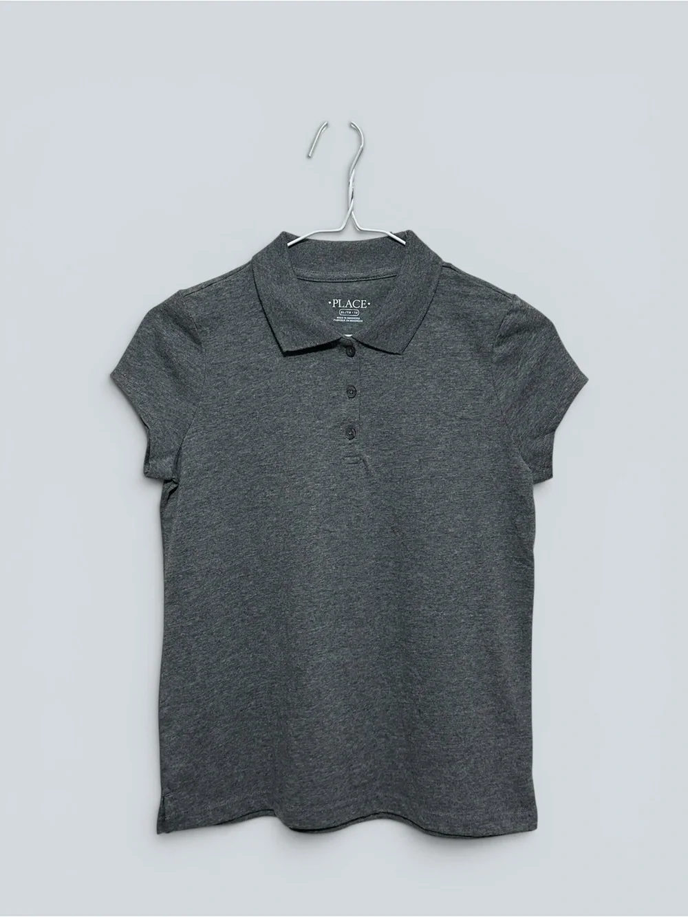 The Children's Place Girls' Dark Gray Polo Shirt